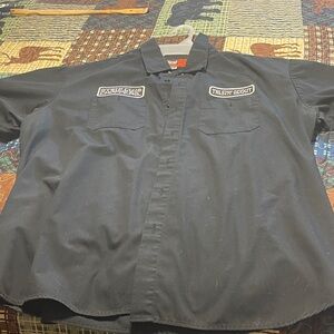Harley-Davidson Black Embroidered Casual Shirt
